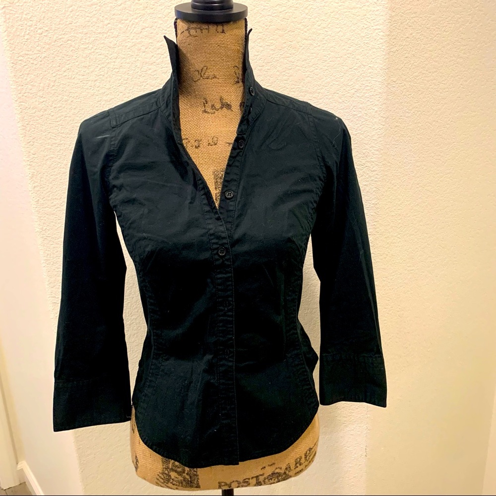 Byron Lars Black Collared Shirt 6